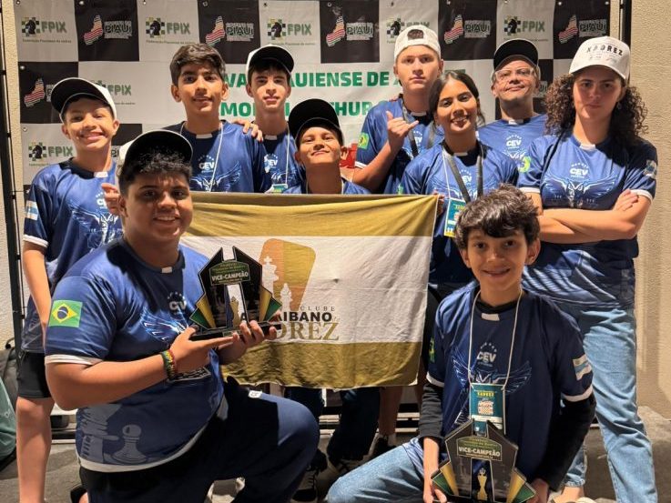 Talentos do CEV Colégio são premiados na final do Festival Piauiense de Xadrez
